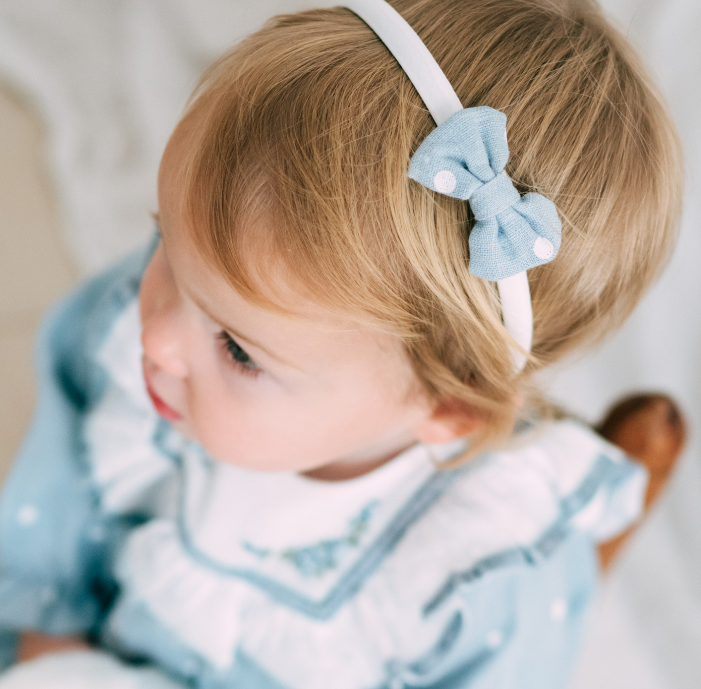 Sky Polka Dress