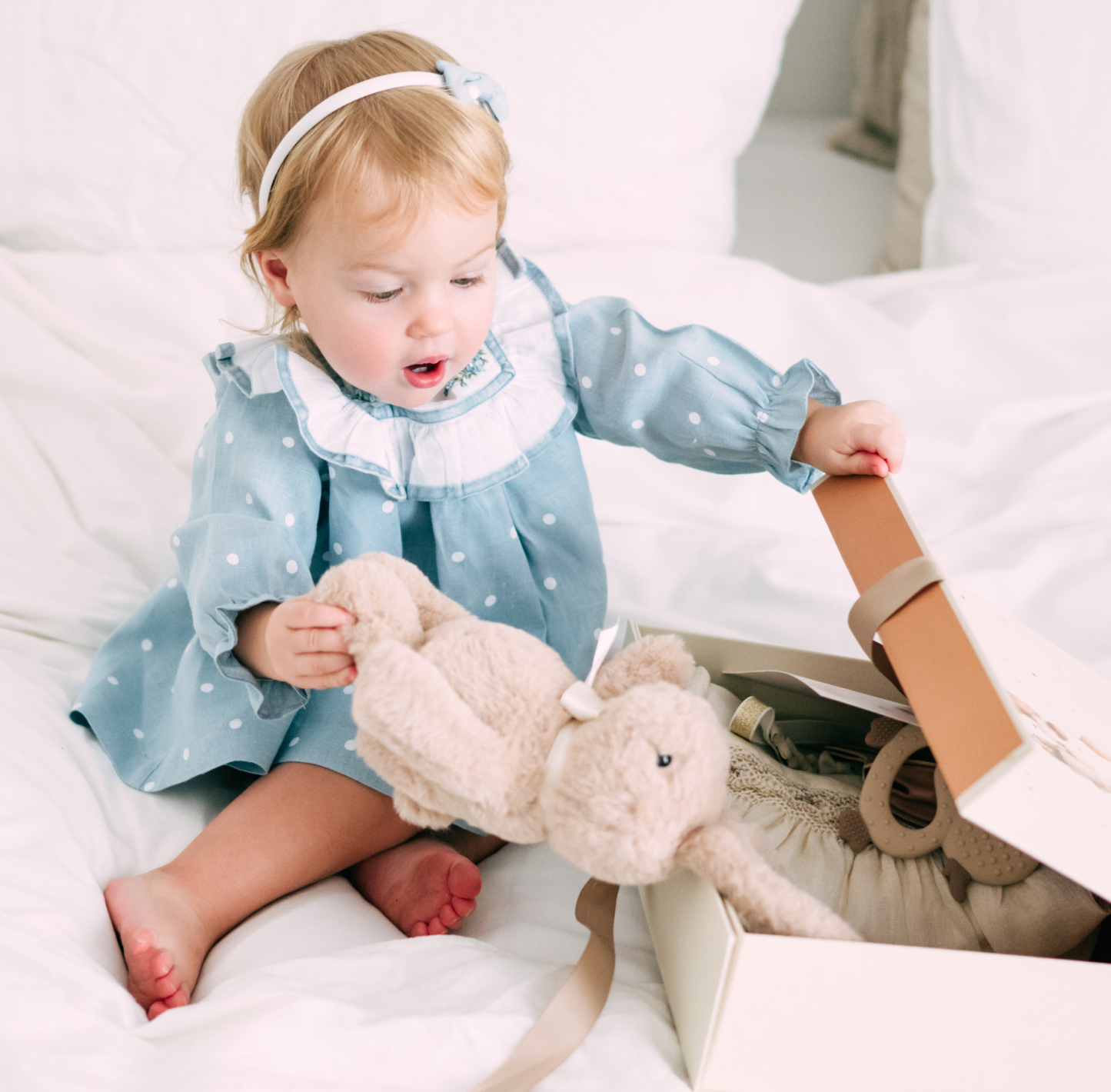 Sky Polka Dress