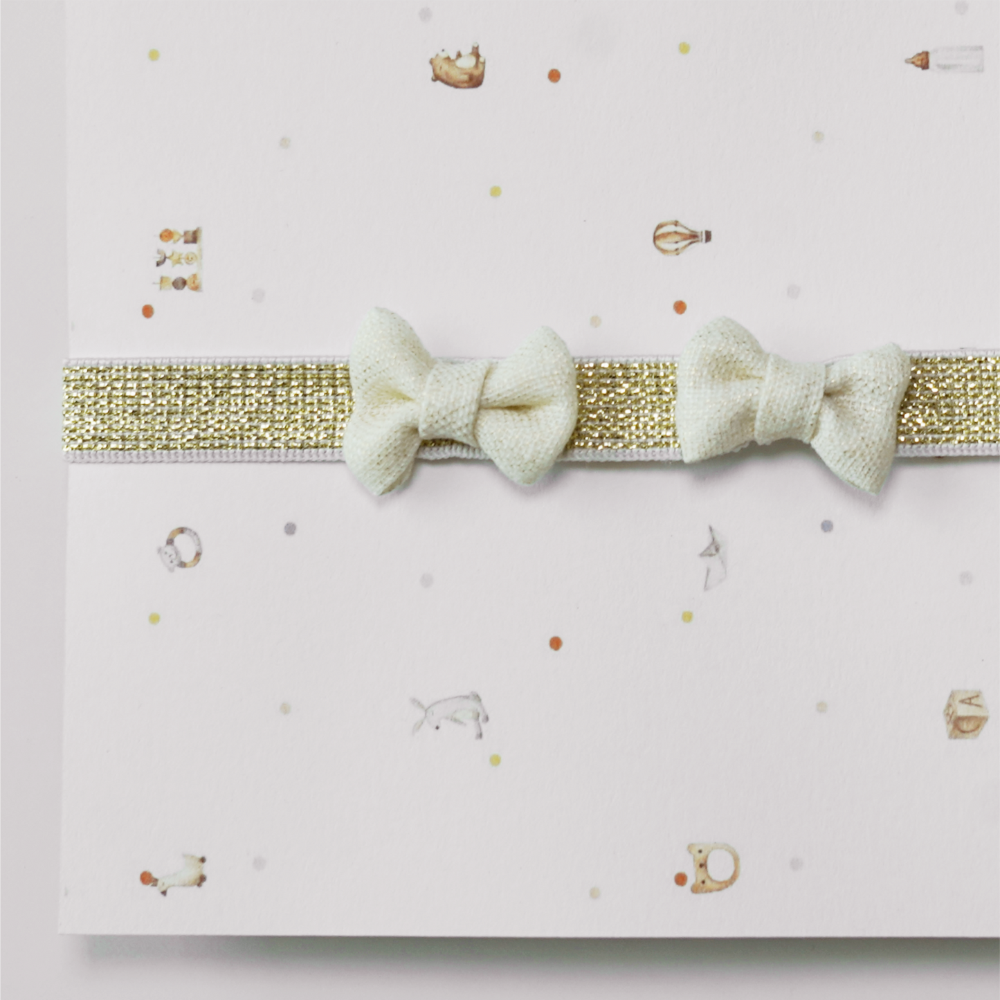 Gold Dust Bow Headband