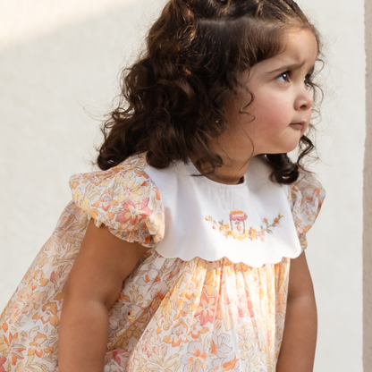 Orange Marmalade Embroidered Dress