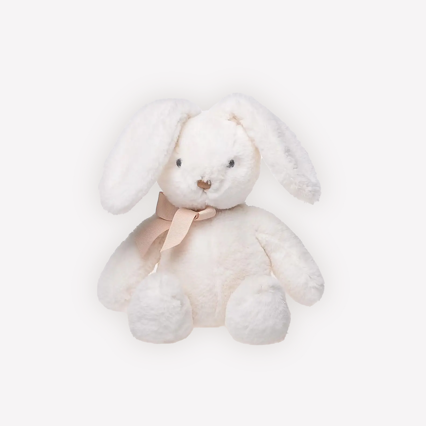 Adorable white Blush Bunny stuffed animal with floppy ears, designed for babies and toddlers for nap time and playtime.