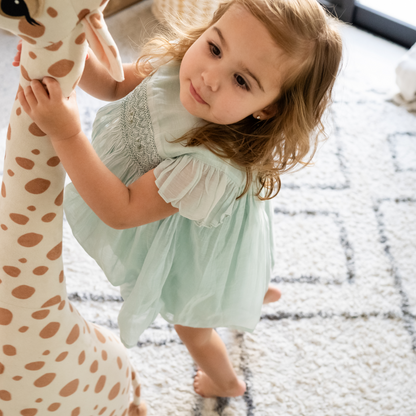 Mint Blossom Smocked Dress