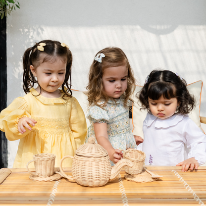 Lemon Butter Smocked Dress