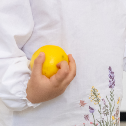 Lavender Field Embroidered Set