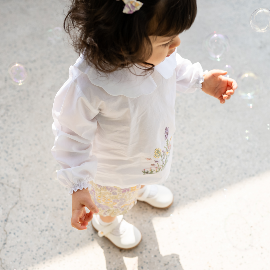 Lavender Field Embroidered Set