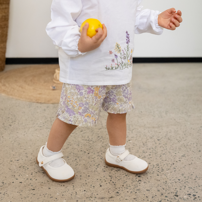 Lavender Field Embroidered Set