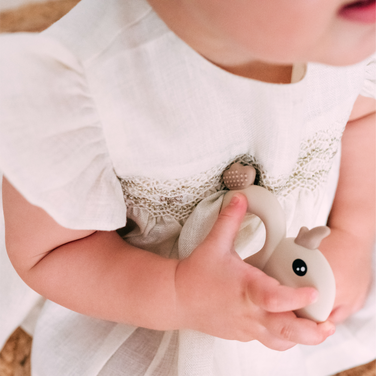 Gold Dust Linen Smocked Top