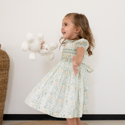 Morning Dew Smocked Dress