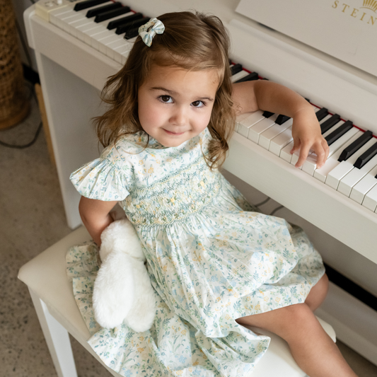 Morning Dew Smocked Dress