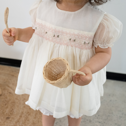 Peony Offwhite Smocked Set