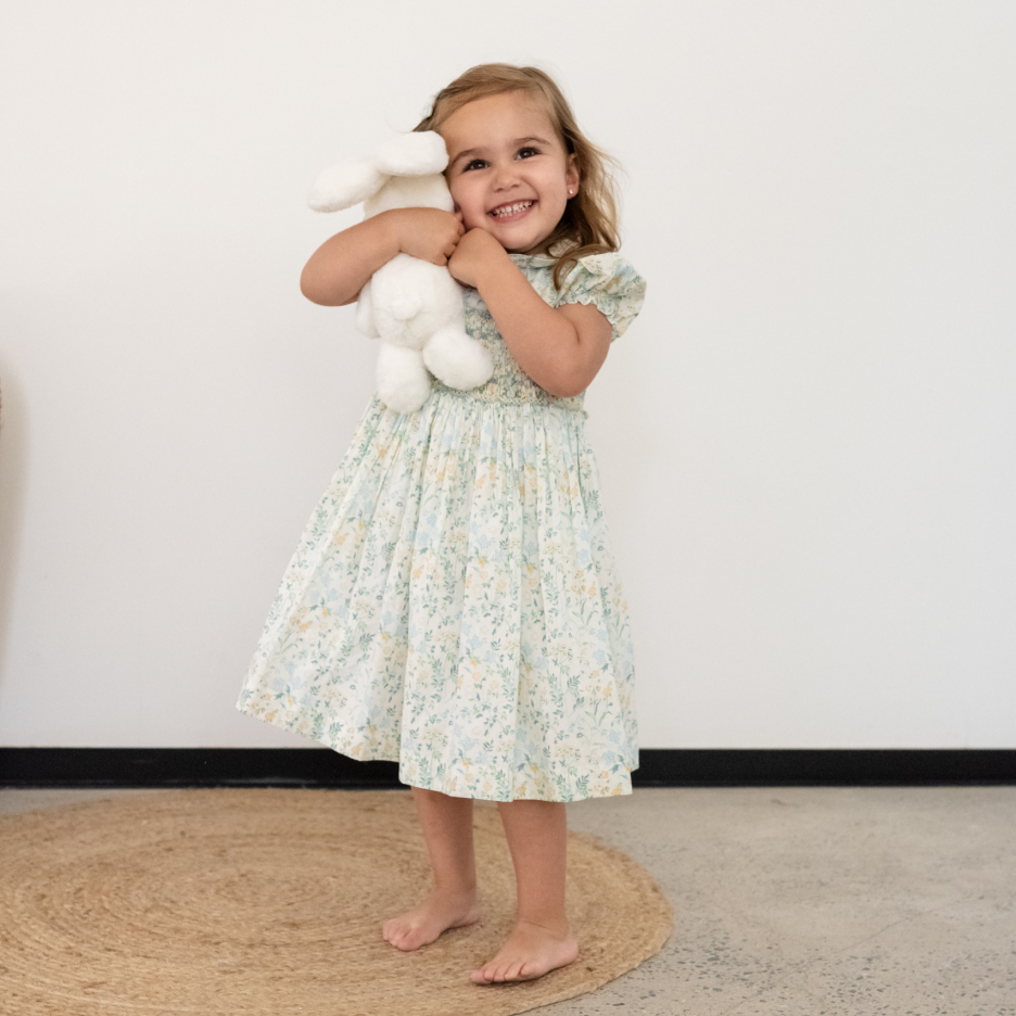 Morning Dew Smocked Dress