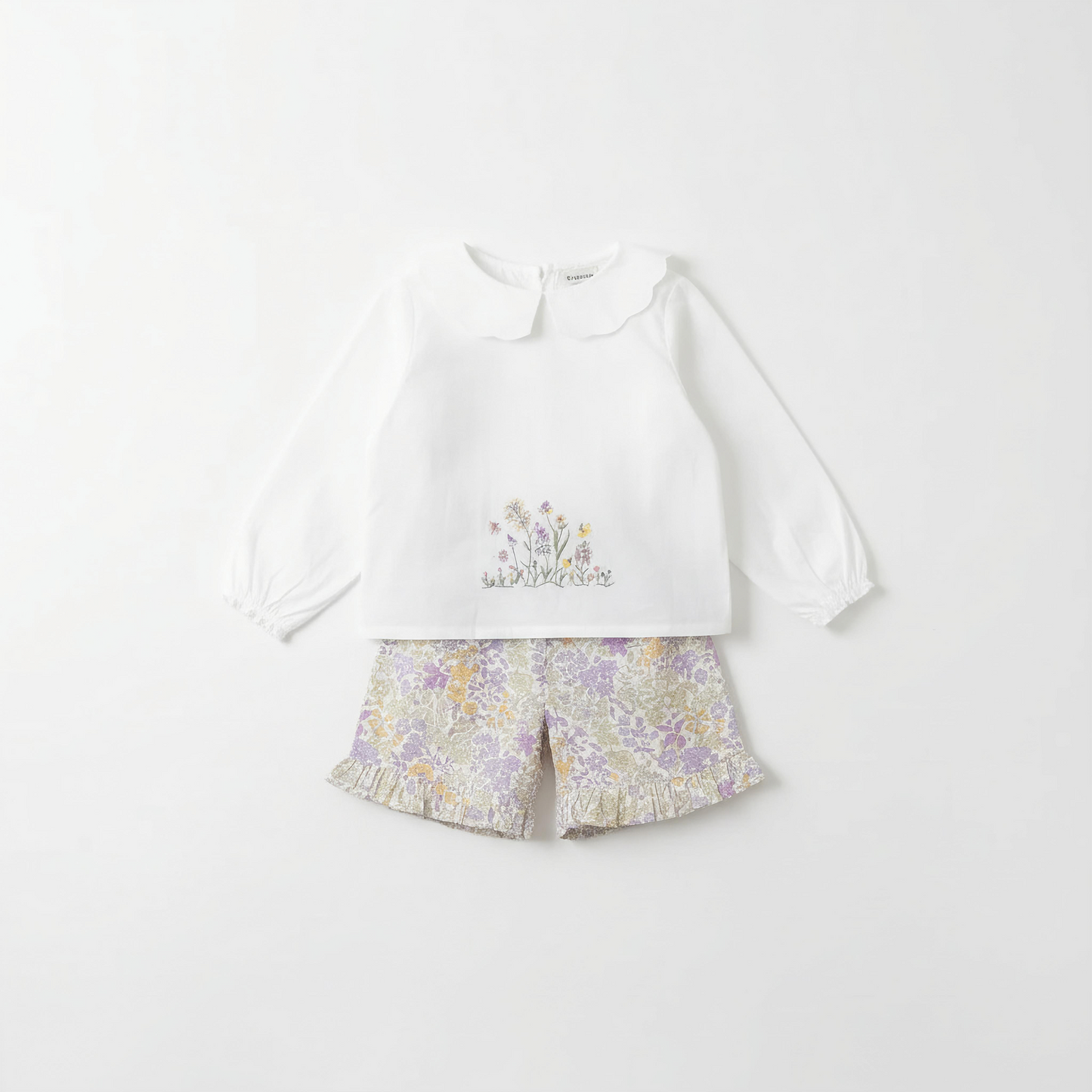 Lavender Field Embroidered Set