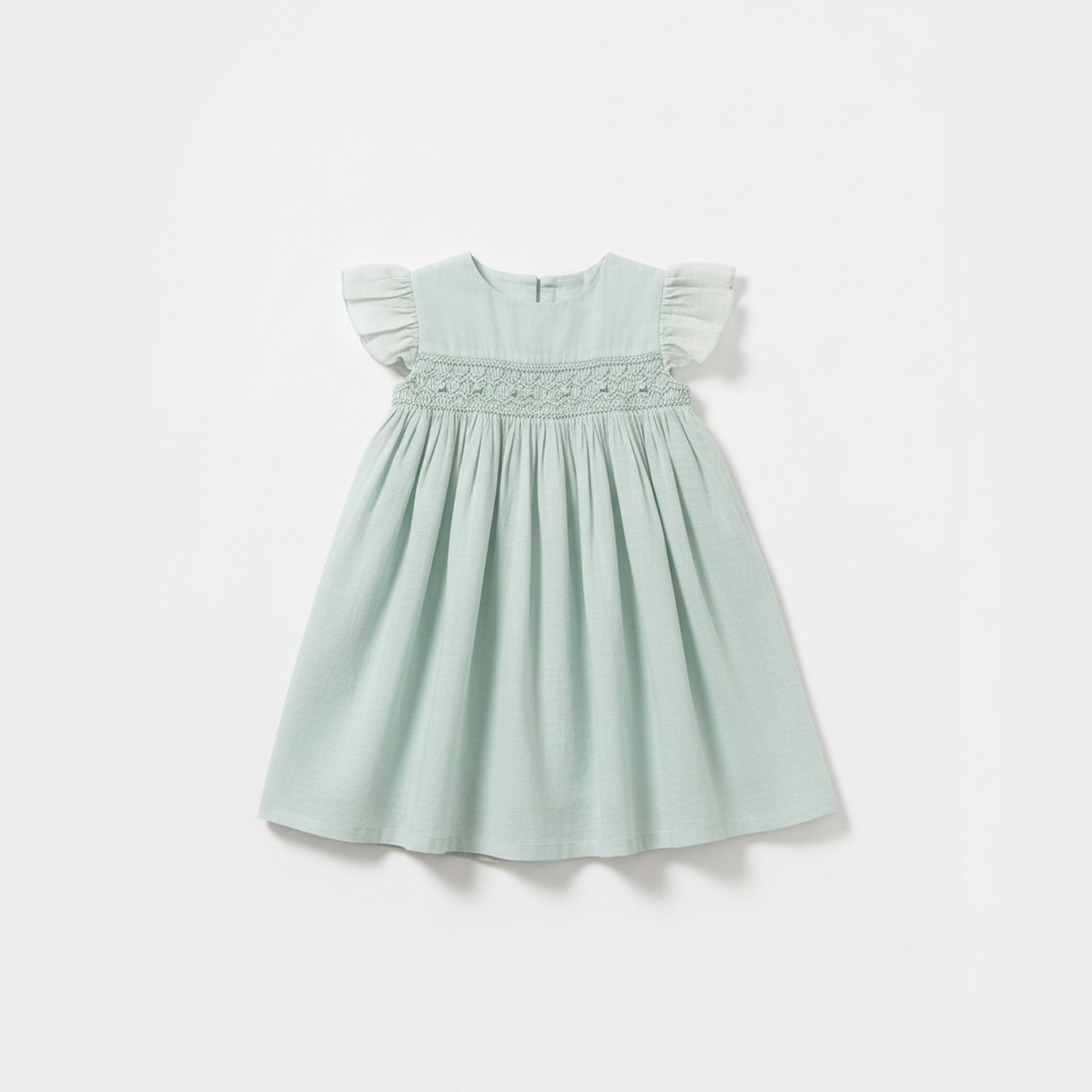 Mint Blossom Smocked Dress
