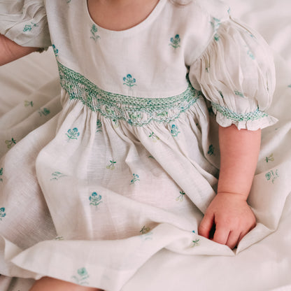 Wild Forest Hand-Smocked Dress