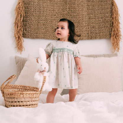 Wild Forest Hand-Smocked Dress