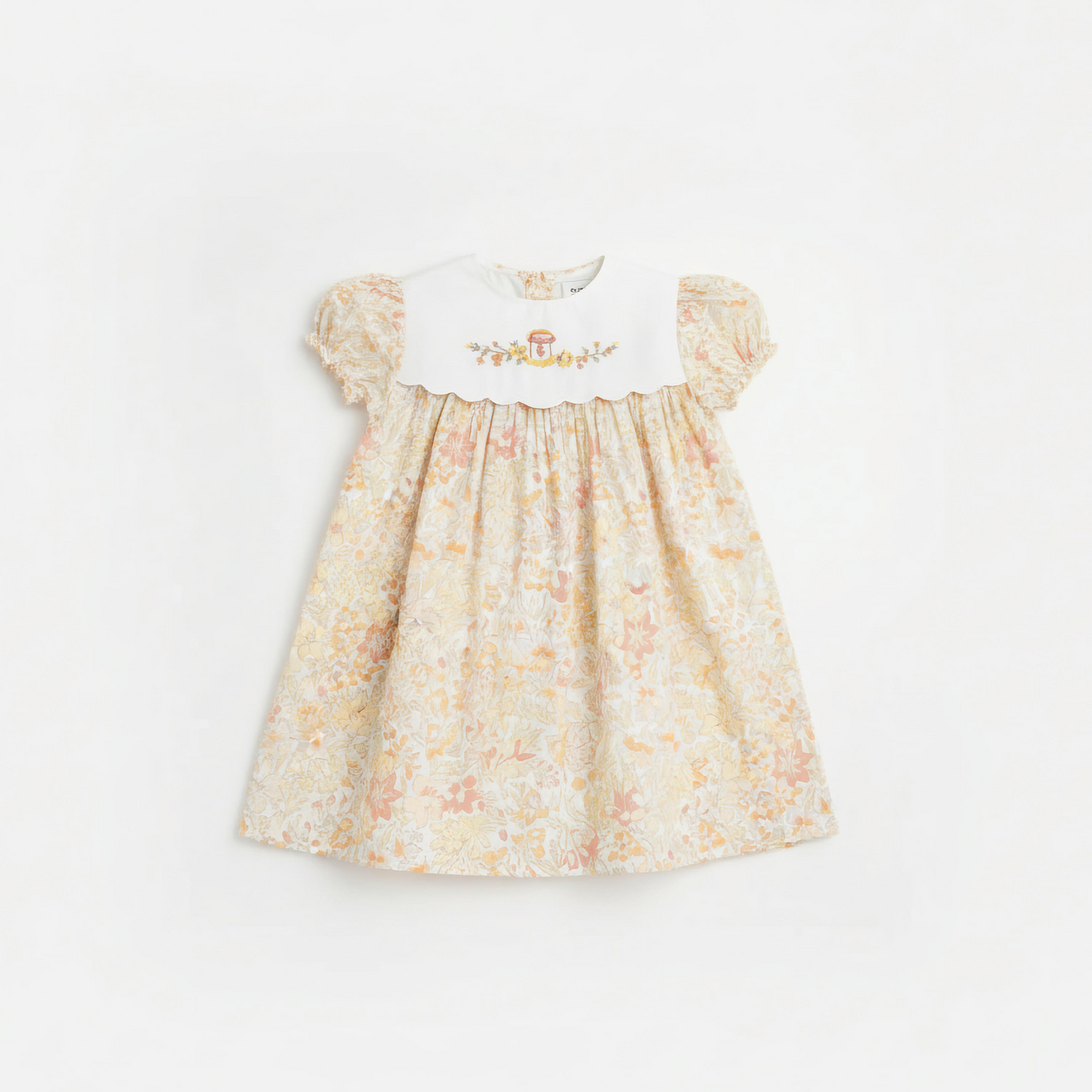 Orange Marmalade Embroidered Dress